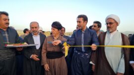 زمین چمن مصنوعی روستای یاری جوانرودبه بهره برداری رسید
