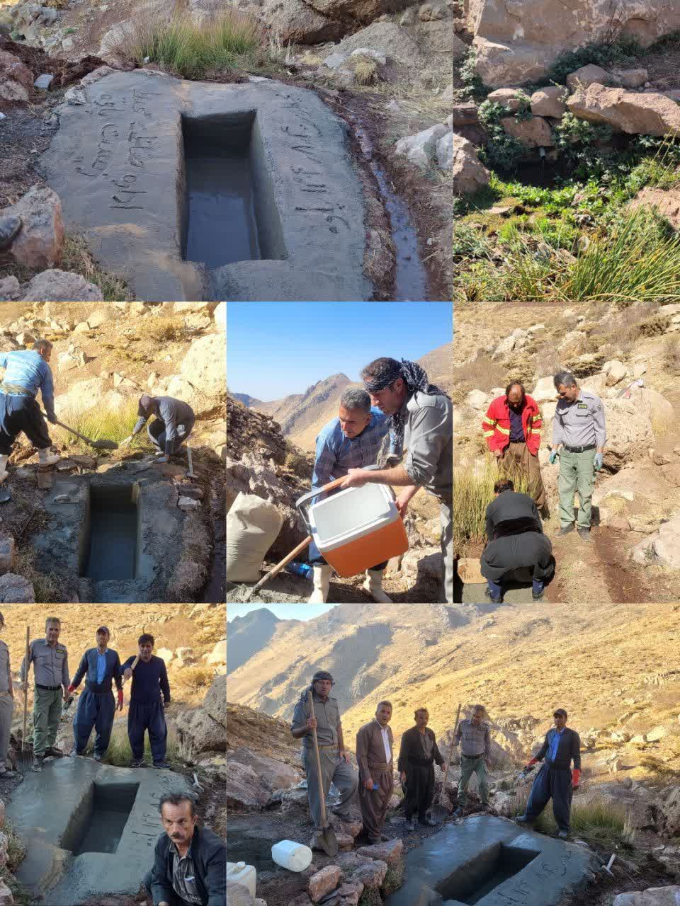 با همت محيط زيست و طبيعت دوستان اولین آبشخور در منطقه شکار ممنوع هورامان لهون پاوه ساخته شد با همت محیط زیست و طبیعت دوستان اولین آبشخور در منطقه شکار ممنوع هورامان لهون پاوه ساخته شد